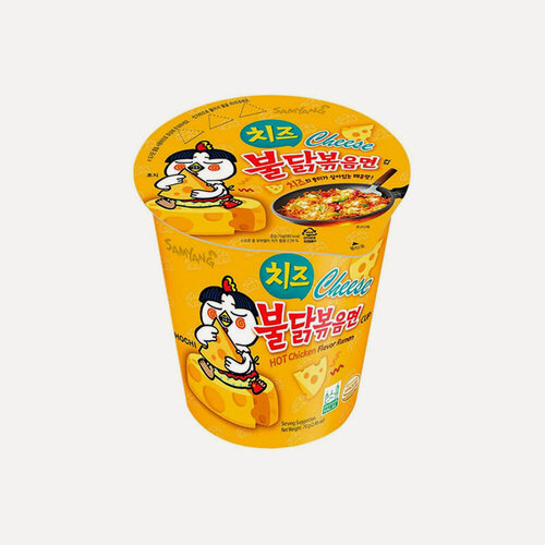 Изображение товара Лапша быстрого приготовления Samyang острая курица с сыром 70 г, Южная Корея