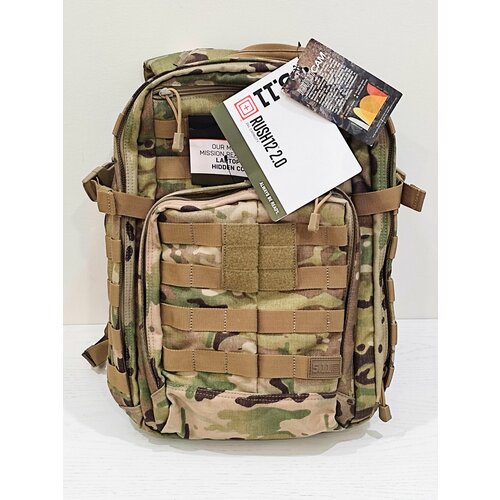 5.11 Tactical рюкзак тактический камуфляжный Rush 12 2.0 Multicam 24 л