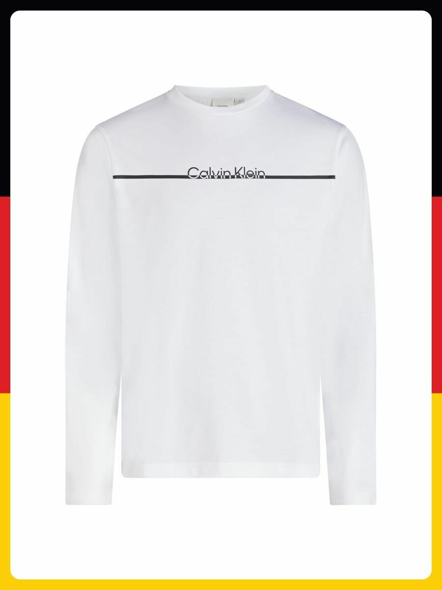 Лонгслив спортивный CALVIN KLEIN, размер -S, , белый