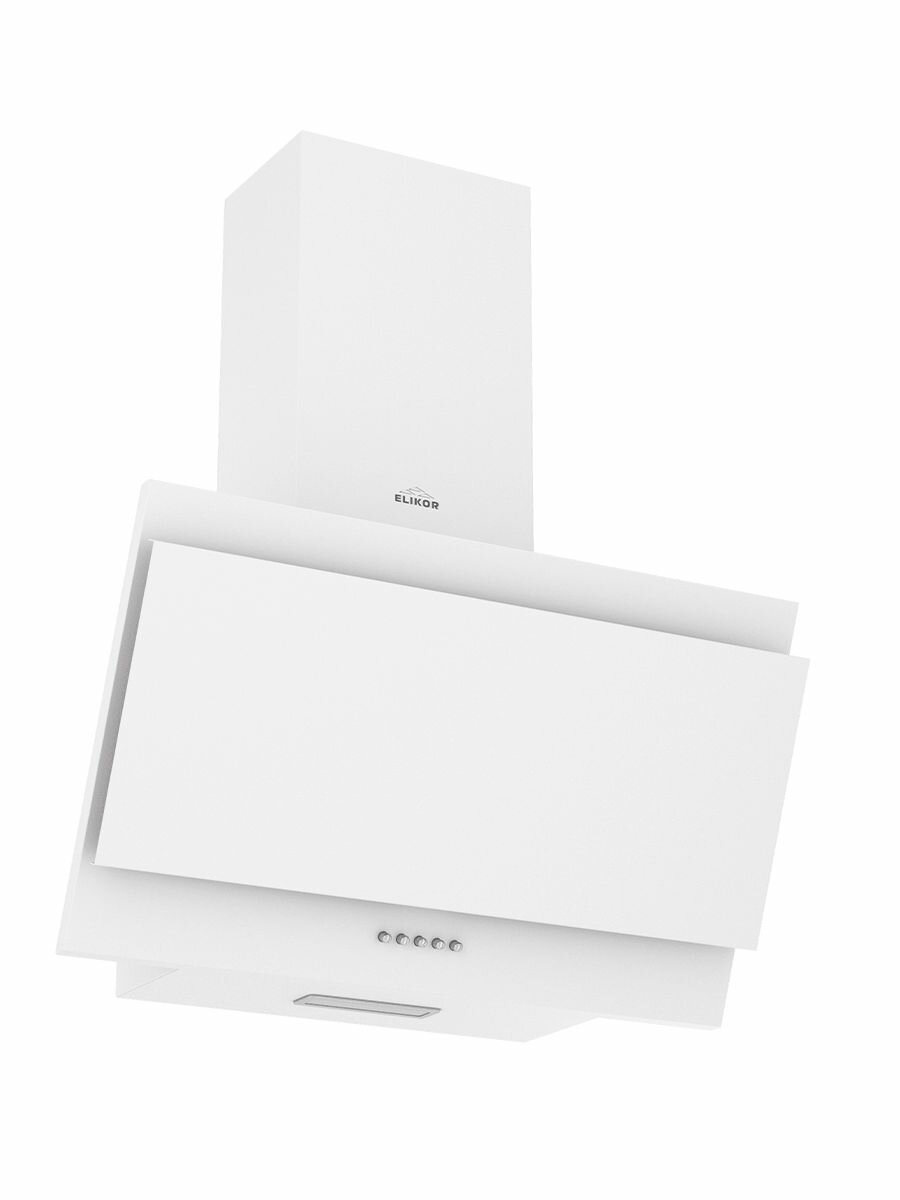 Вытяжка наклонная Elikor Титан 60П-430-К3Д 430 м3/ч 3 скорости отвод/рециркуляция белый