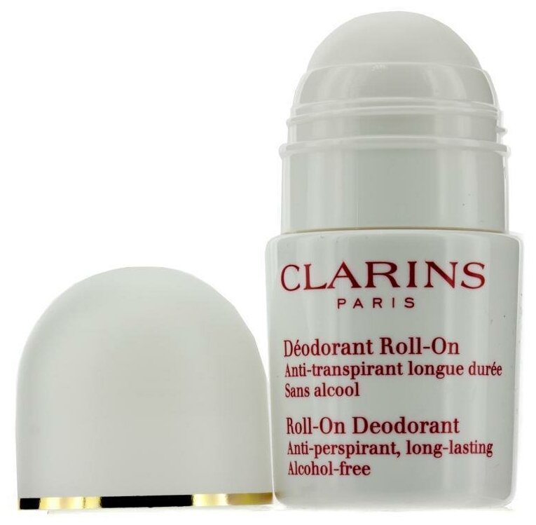 Изображение Clarins Дезодорант-антиперспирант alcohol-free, ролик, 50 мл, 100 г, 1 шт.