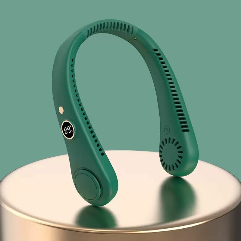 Ваньиллор светодиодный вентилятор цифрового дисплея Поклонник, зарядка USB -портативная беззамашная бесшумный маленький вентилятор, вентилятор Sports Sport