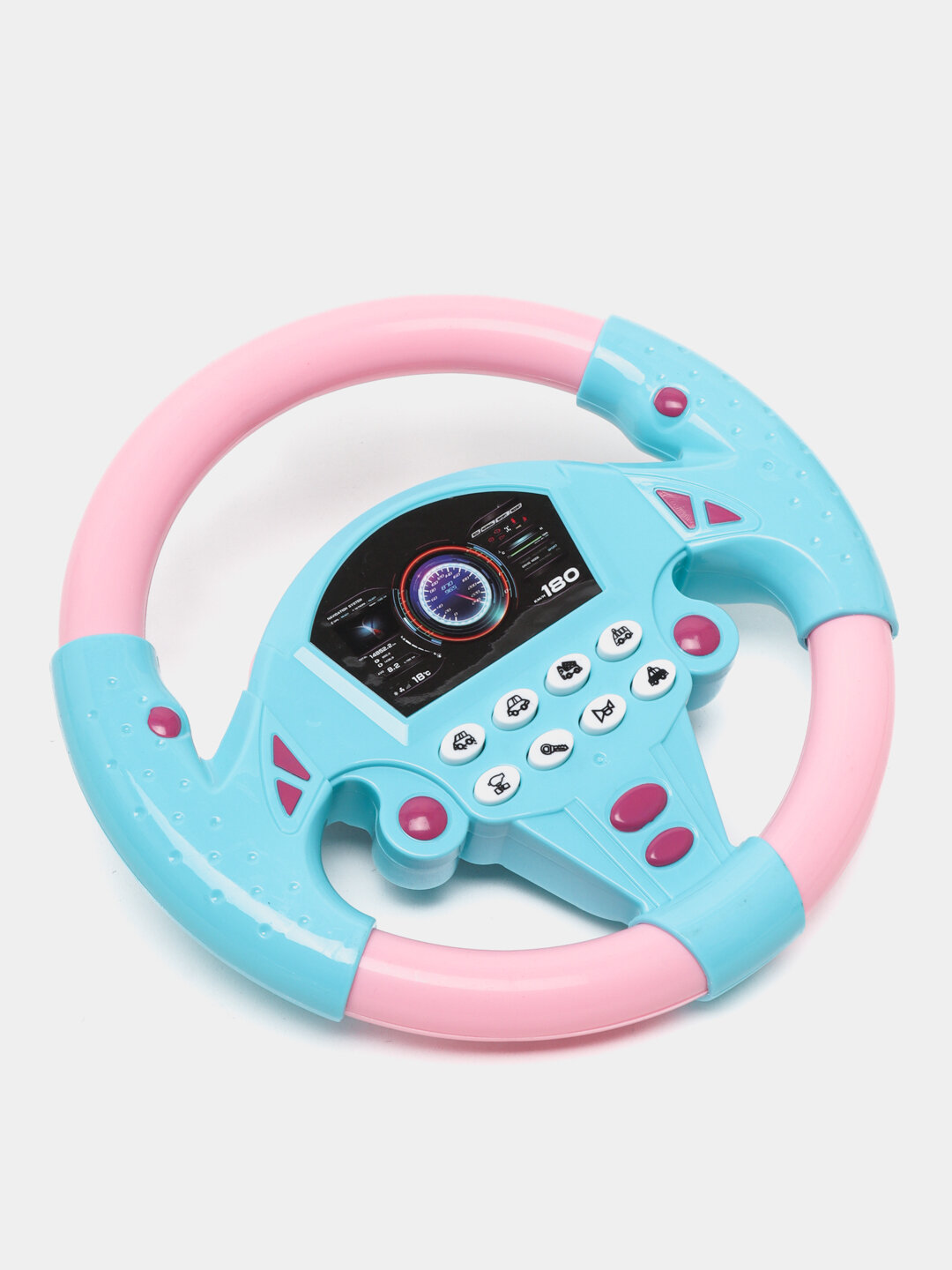 Детский руль музыкальный на присоске со звуком, детская игрушка — фото 1
