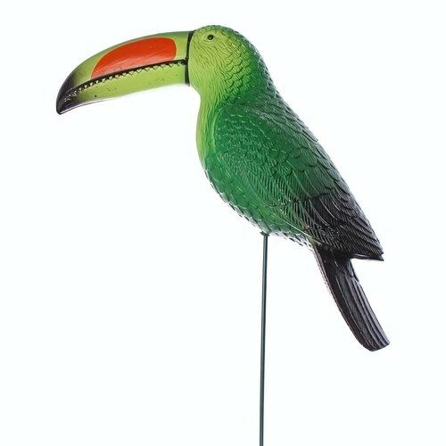 Фигура на спице «Тукан Рикки» 18*20*60 см комбинированный, зеленый