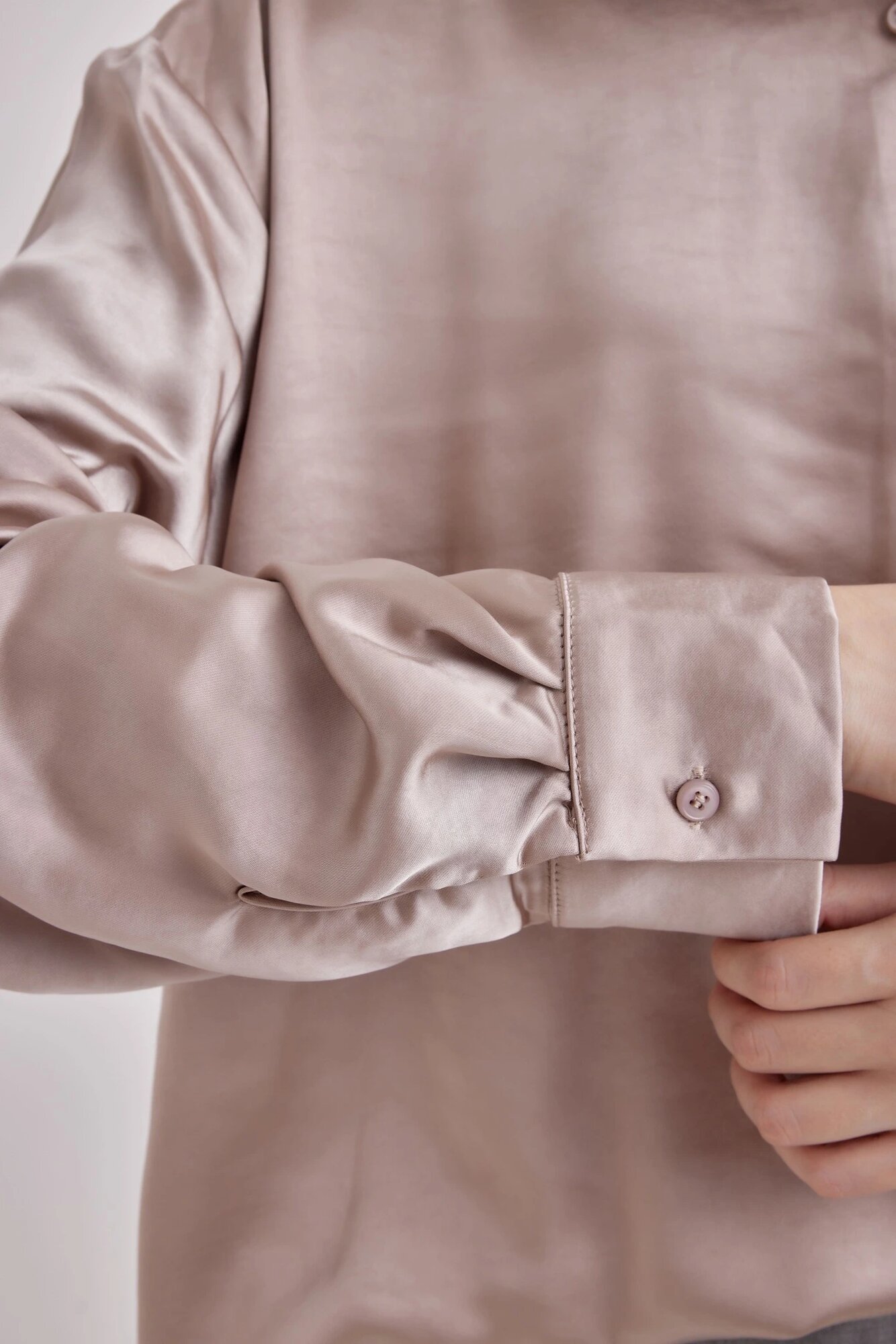 Блуза Selfie, размер M, коричневый — фото 1