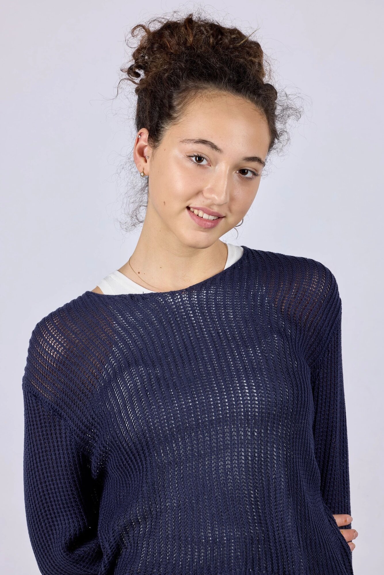 Джемпер Selfie, размер L, синий — фото 1