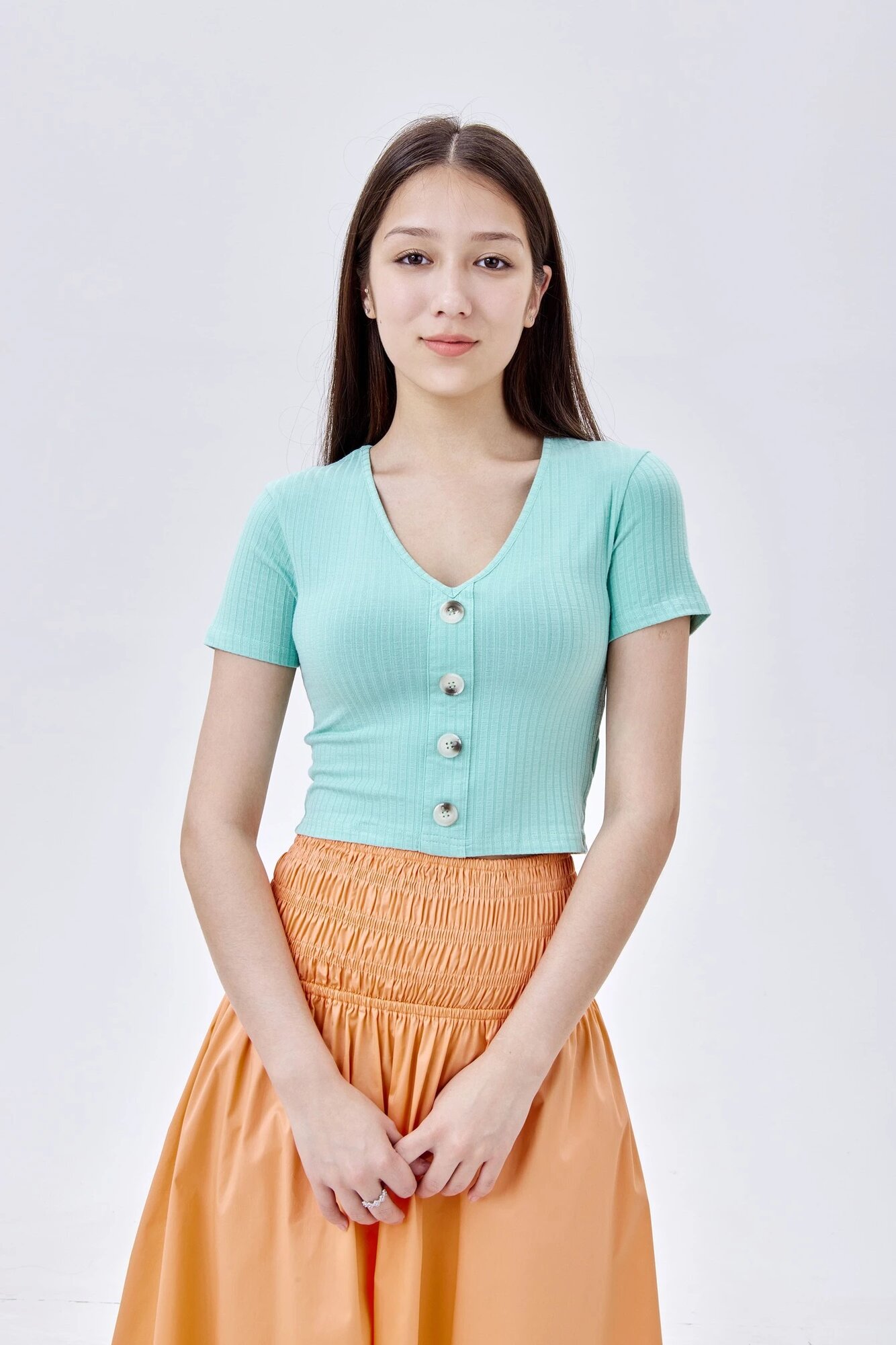 Топ Selfie, размер S, зеленый — фото 1