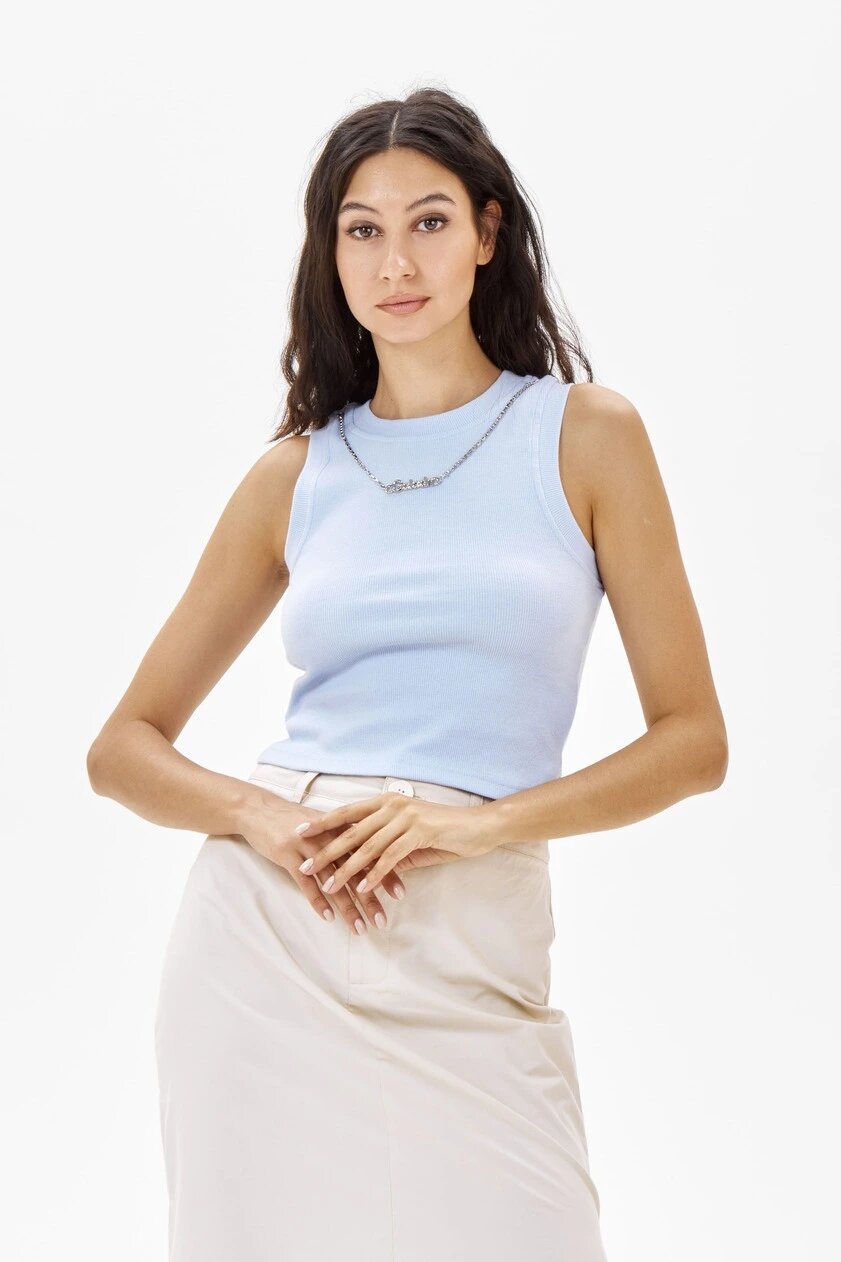 Топ Selfie, размер L, синий — фото 1