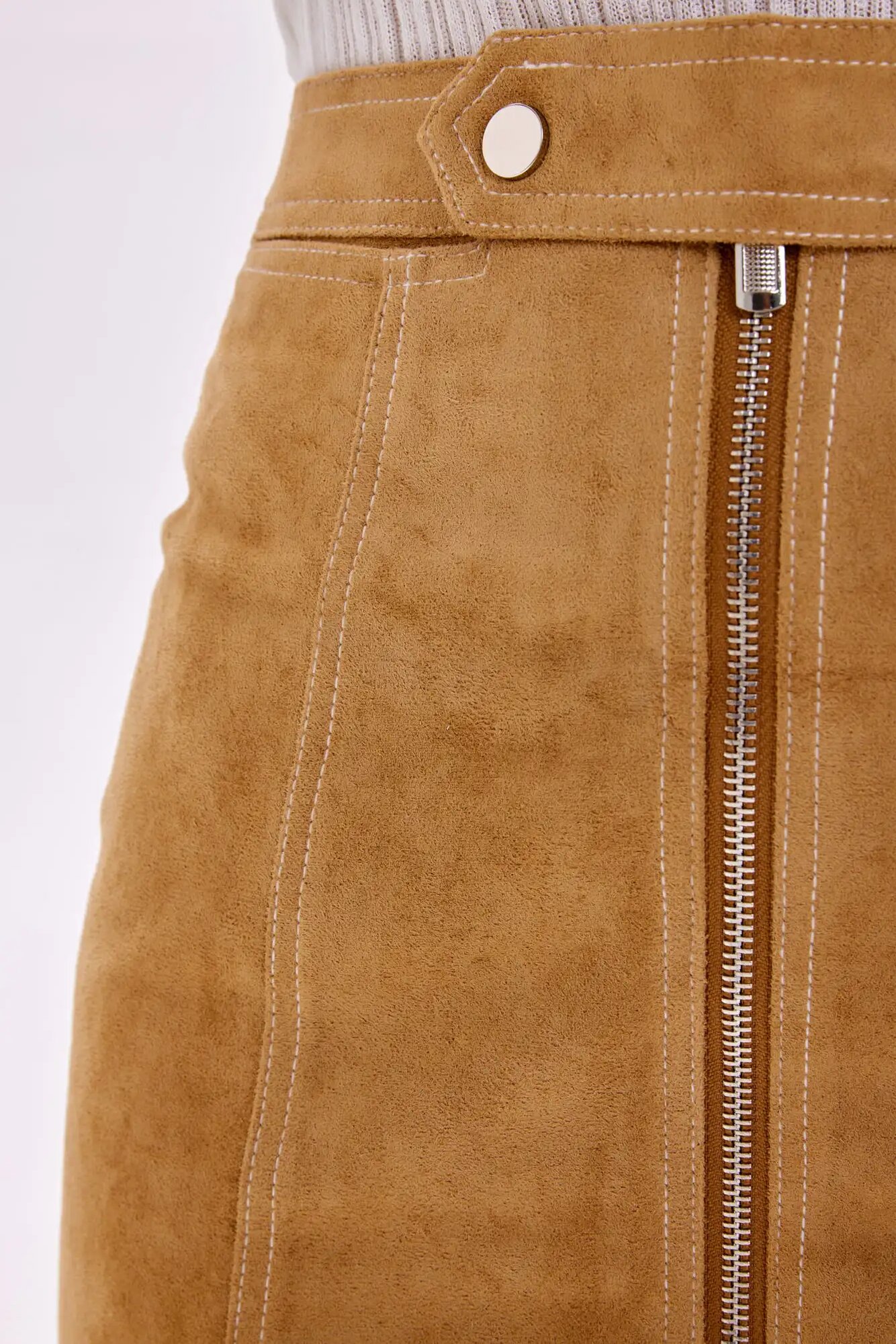 Юбка Selfie, размер XS, кэмел — фото 1