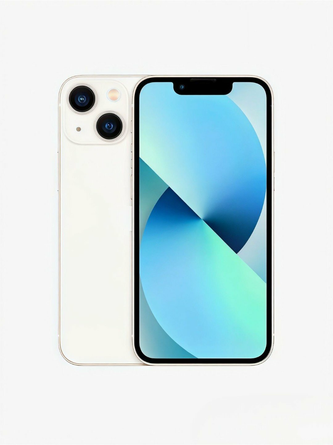 Смартфон Apple iPhone 13 128GB, экран 6,1", процессор A15, белый — фото 1