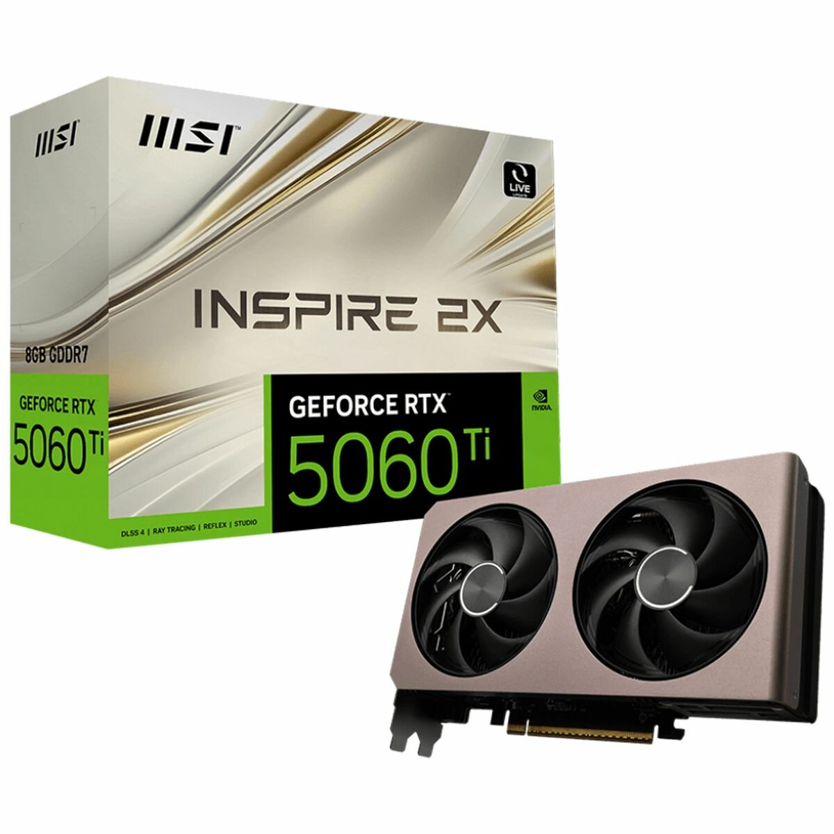 Видеокарта MSI RTX 5060 Ti INSPIRE 2X OC 8GB
