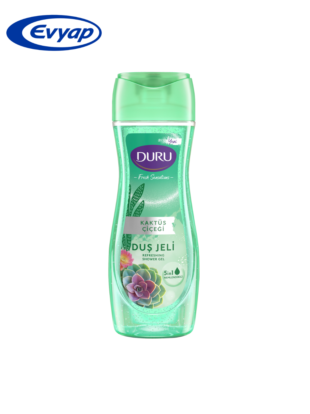 Гель для душа Duru "Fresh sensations", с экстрактом кактуса, 450 мл — фото 1