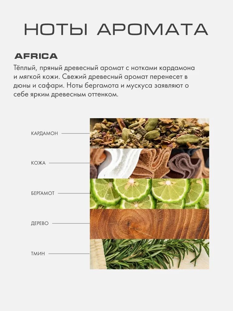 Наполнитель для ароматического диффузора BY KAORI, аромат AFRICA (Африка) 100 мл — фото 1