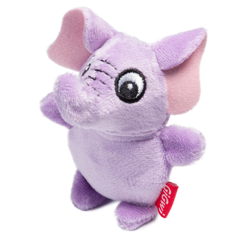 Игрушка для собак Gigwi Слон с пищалкой 9см, серия Plush Friends