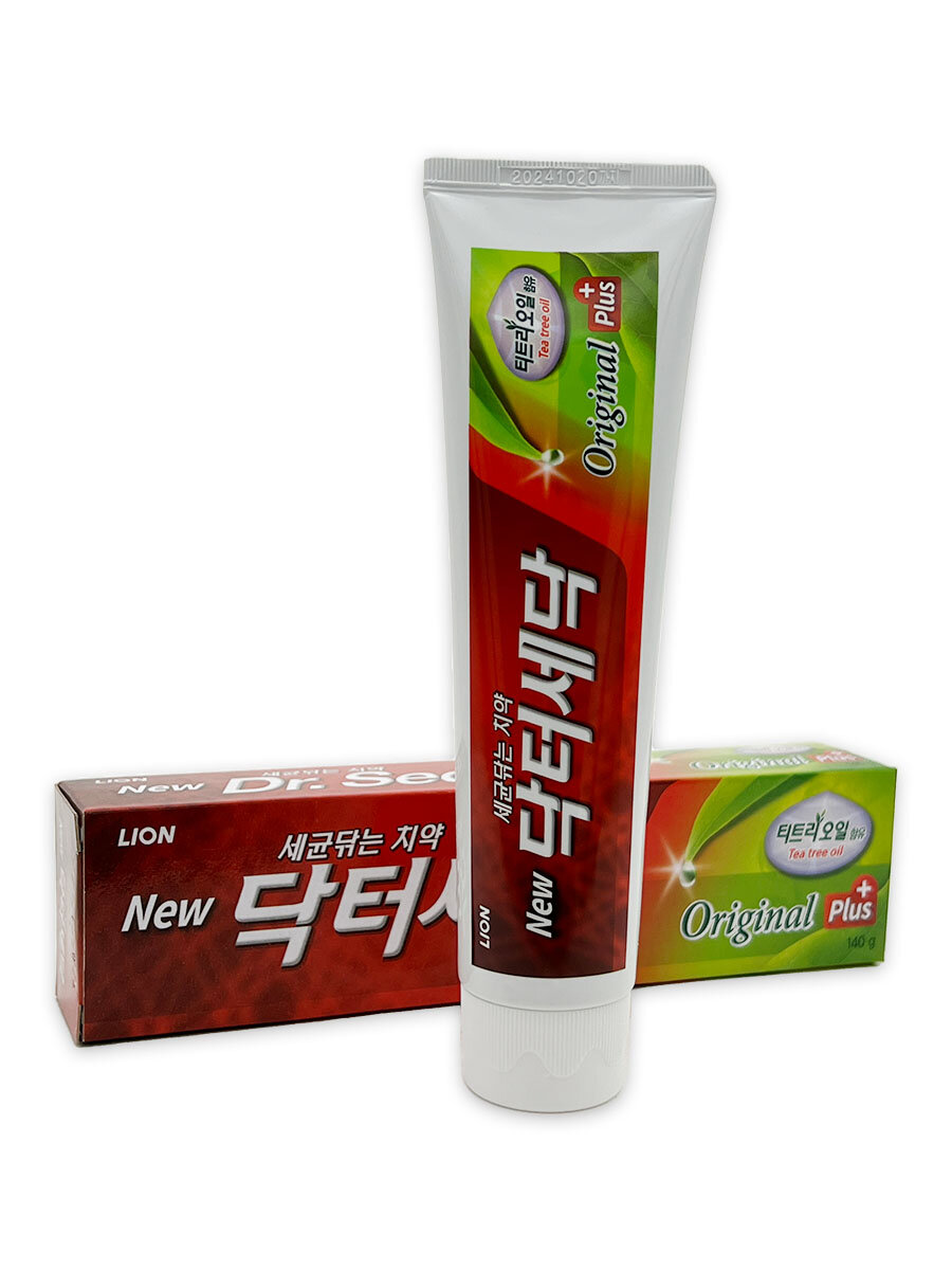 LION Зубная паста с экстрактом масла чайного дерева Dr. Sedoc Original Plus Toothpaste, 140 г