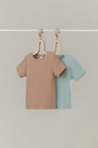 Изображение товара Футболка К 302521-2уп/голубая дымка,кунжут, комплект из 2 шт.