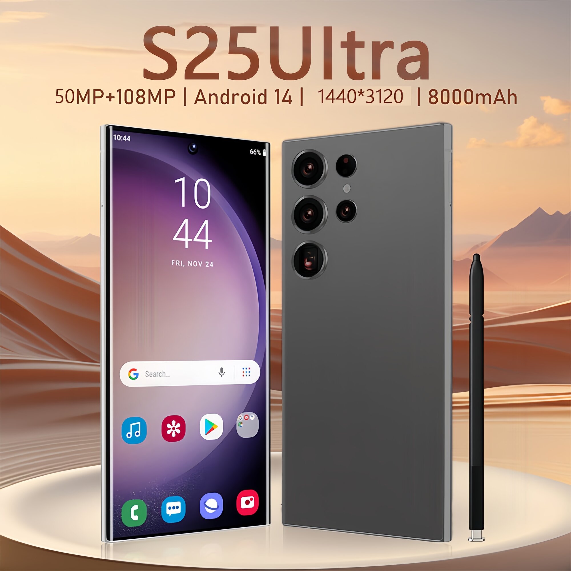 Смартфон S25 Ultra Ростест (EAC) 12/512 ГБ, чёрный