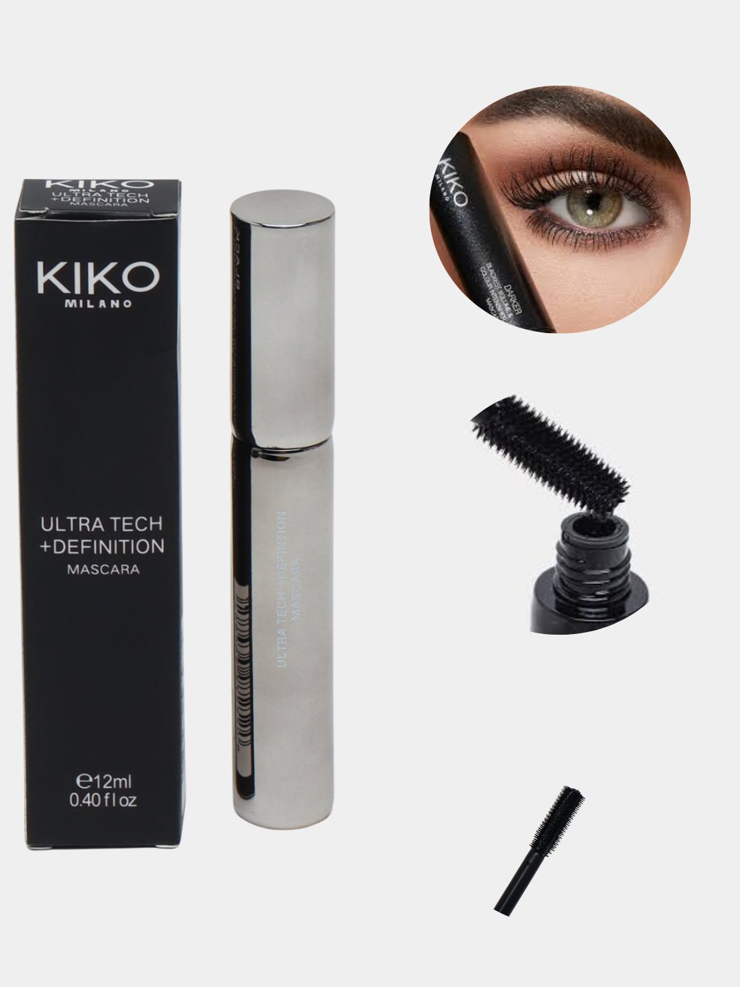 Тушь для ресниц Kiko Milan, удлинение, для увеличения объема ресниц — фото 1