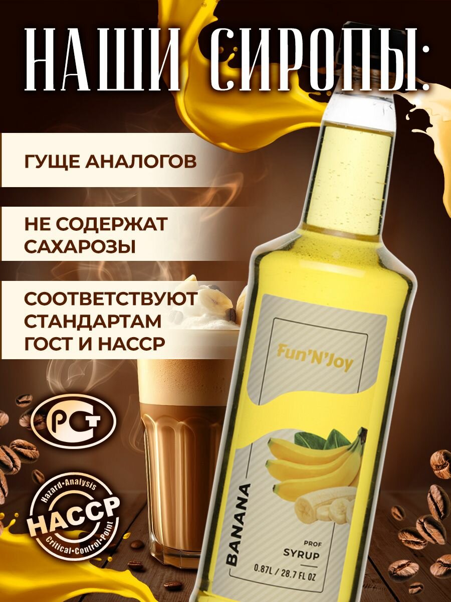 Сироп Банан для кофе, лимонада, топпинг для мороженного — фото 1