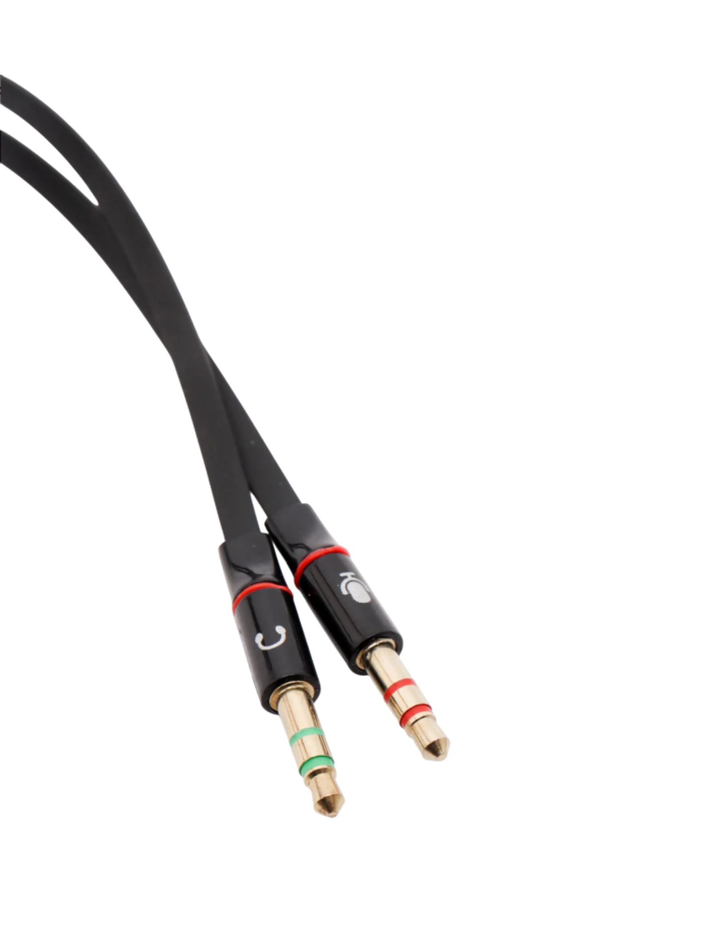 Переходник для гарнитуры объединитель наушники и микрофон 3.5 jack 4 pin (f) 2x3.5 jack 3 pin (m) — фото 1