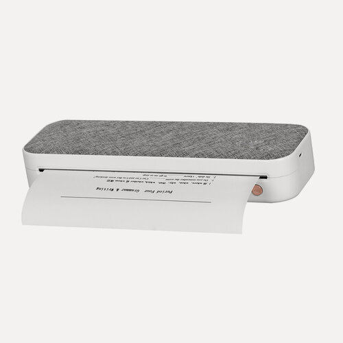 Изображение товара Принтер формата A4 с прямой термотрансферной печатью, беспроводной, мобильный, 210 мм, USB, Bluetooth, поддержка 1 рулона, печать PDF-файлов шириной 2'/3'/4'.