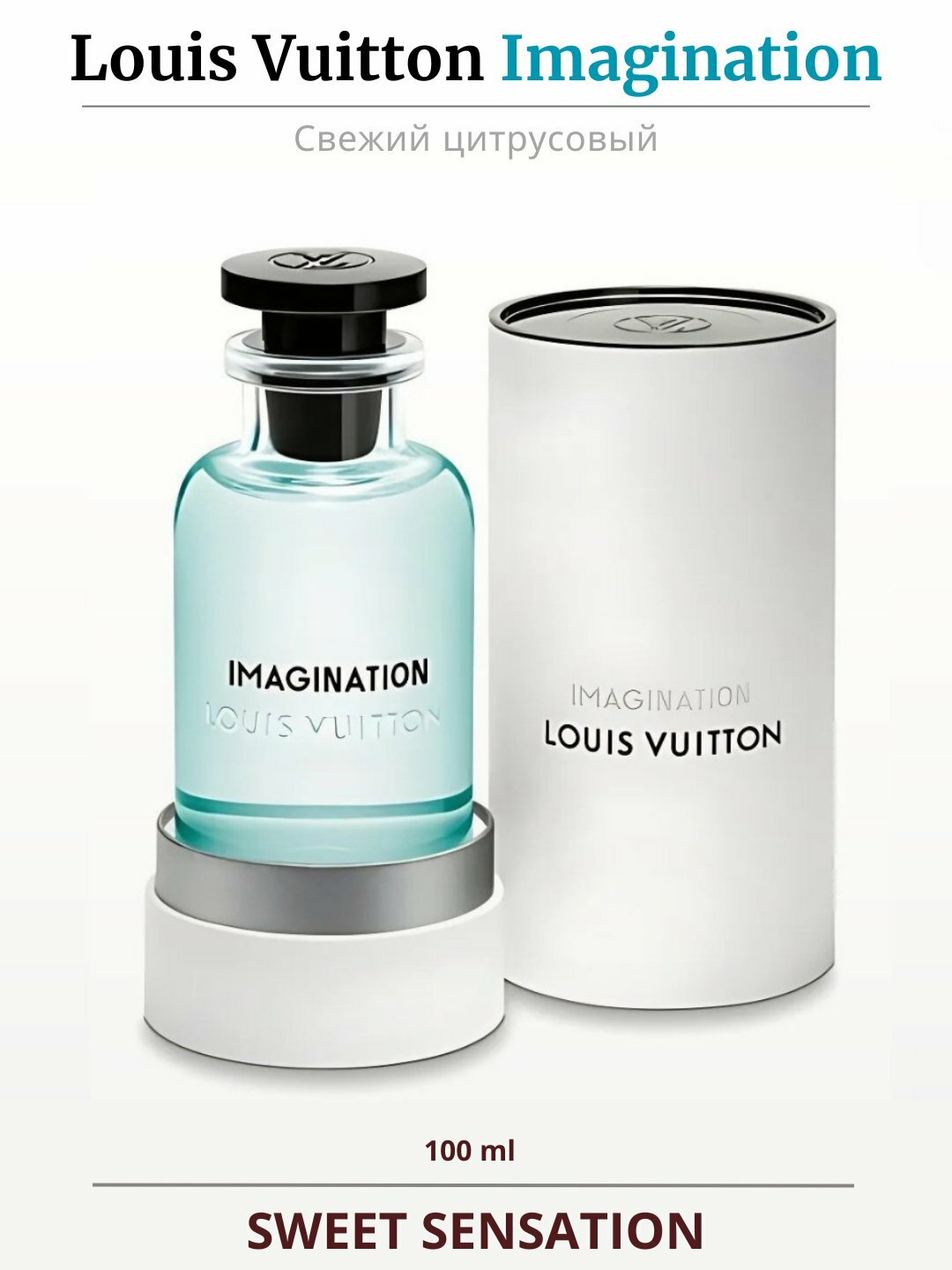 Духи Imagination Louis Vuitton LABOR Parfum, мужской аромат, флакон-перезаполняшка, 100 мл