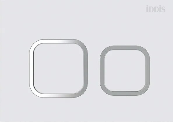 Кнопка смыва для унитаза IDDIS Unifix UNI40MWI77 белая