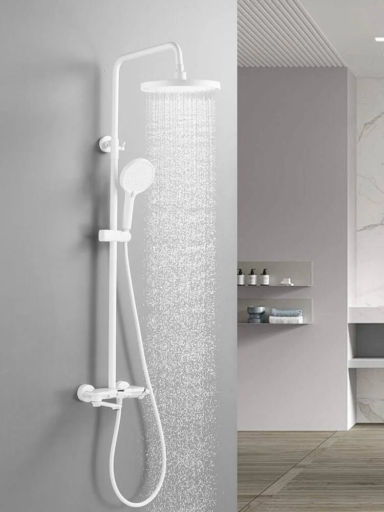 Душевая система Shevanik S4726C белый