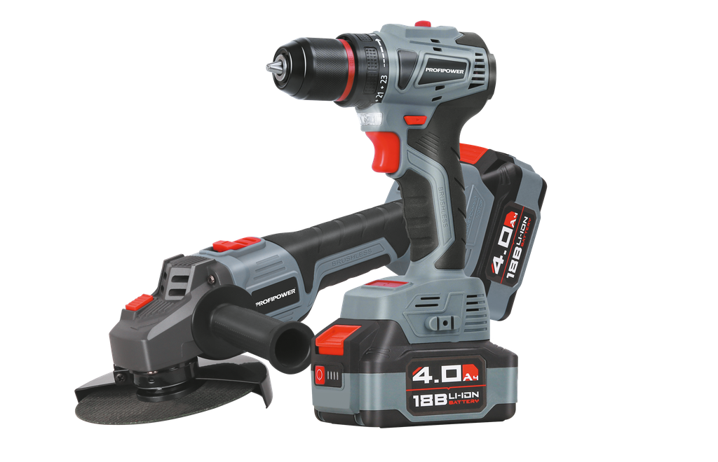 Аккумуляторный бесщеточный набор 2в1 ProfiSet 2A18 Profipower E0220/E0220M1