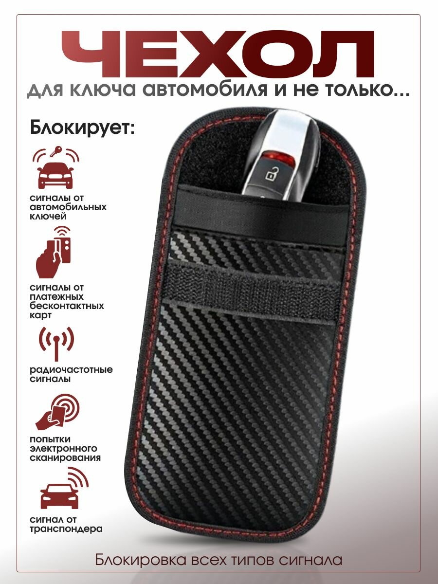 Противоугонный экранирующий чехол для ключа автомобиля Чехол Фарадея подавитель сигнала gps капсула блокиратор сигнала смарт ключа и чип метки от автомобиля ключница FARADAY CASES