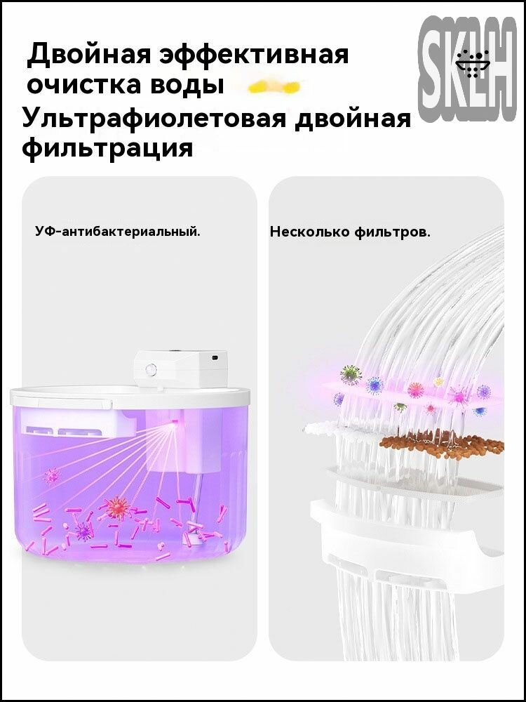 Питьевые Фонтанчики Xiaomi Xiaomi Питьевой фонтан для кошек и собак поилка