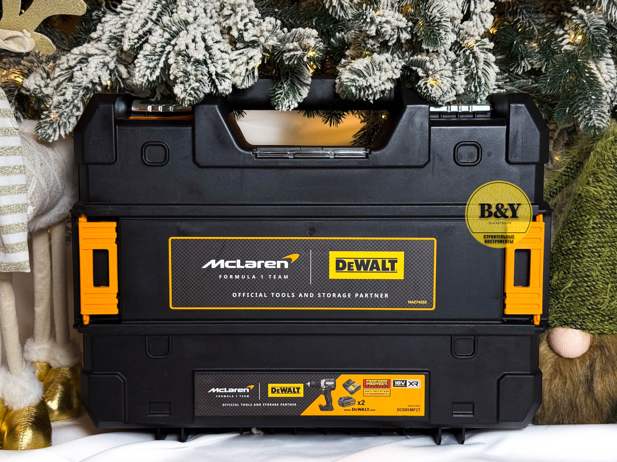 Ударная дрель-шуруповерт DEWALT McLaren Limited Edition DCD85MP2T 18В, в кейсе TSTAK