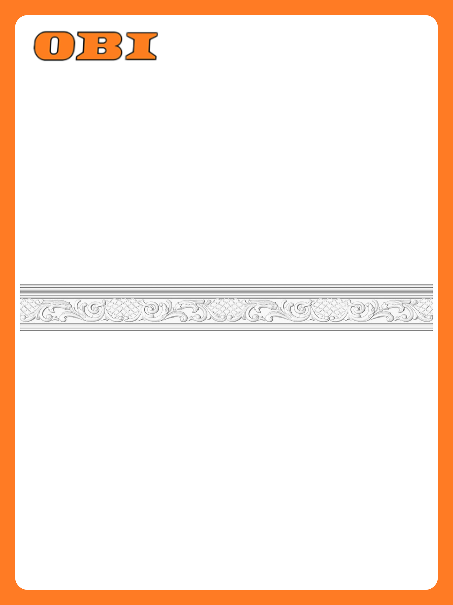 Плинтус потолочный Format 213065 пенополистирол белый 200 см