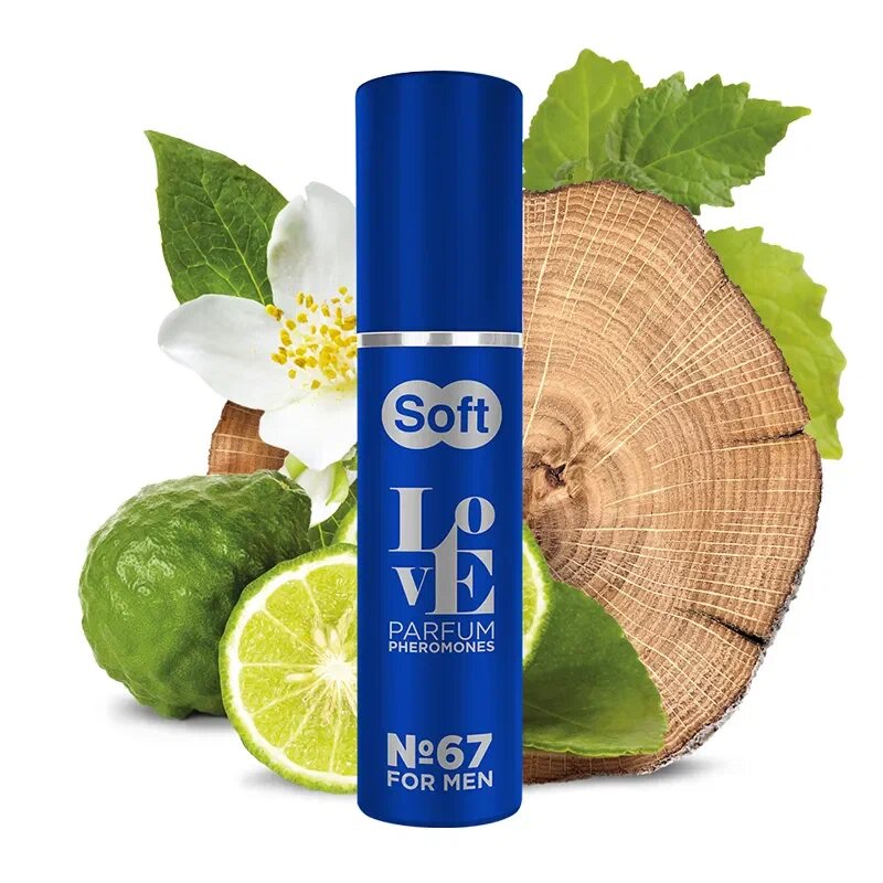 Love Parfum №67 мужской парфюм с феромонами, древесно-тропический аромат 15мл.