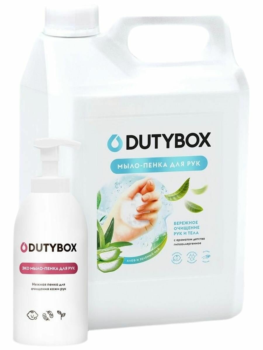 DUTYBOX Эко-пенка для рук "Алое и зеленый чай" 5 л (+ ёмкость в подарок)