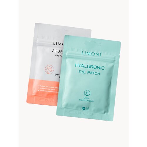 Набор корейских тканевых патчей для ухода за кожей вокруг глаз LIMONI, 60 шт