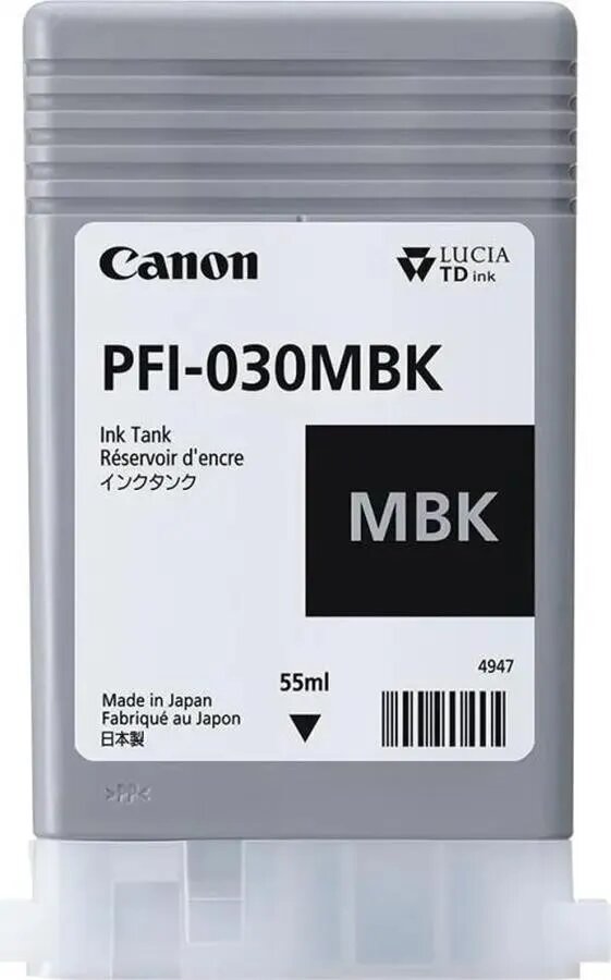 Картридж Canon PFI-030MBK, черный матовый / 3488C001