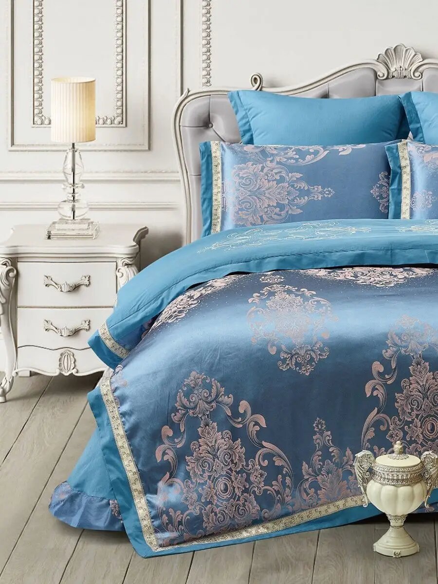 Постельное белье евро жаккард La collection du Louvre