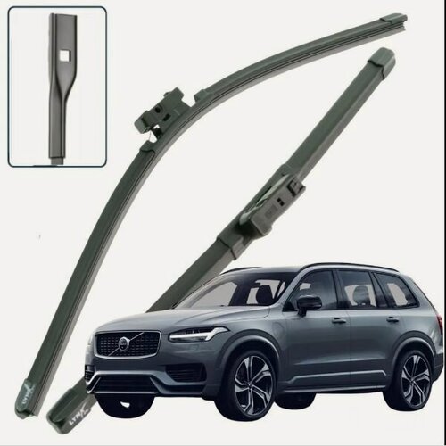 Изображение товара Дворники Volvo XC90 (2) L / Вольво XC90 Л рест. 2019 / 2020 / 2021 / 2022 Щетки стеклоочистителя бескаркасные автомобильные LYNXauto 650мм-500мм к-т 2шт. Товар уцененный