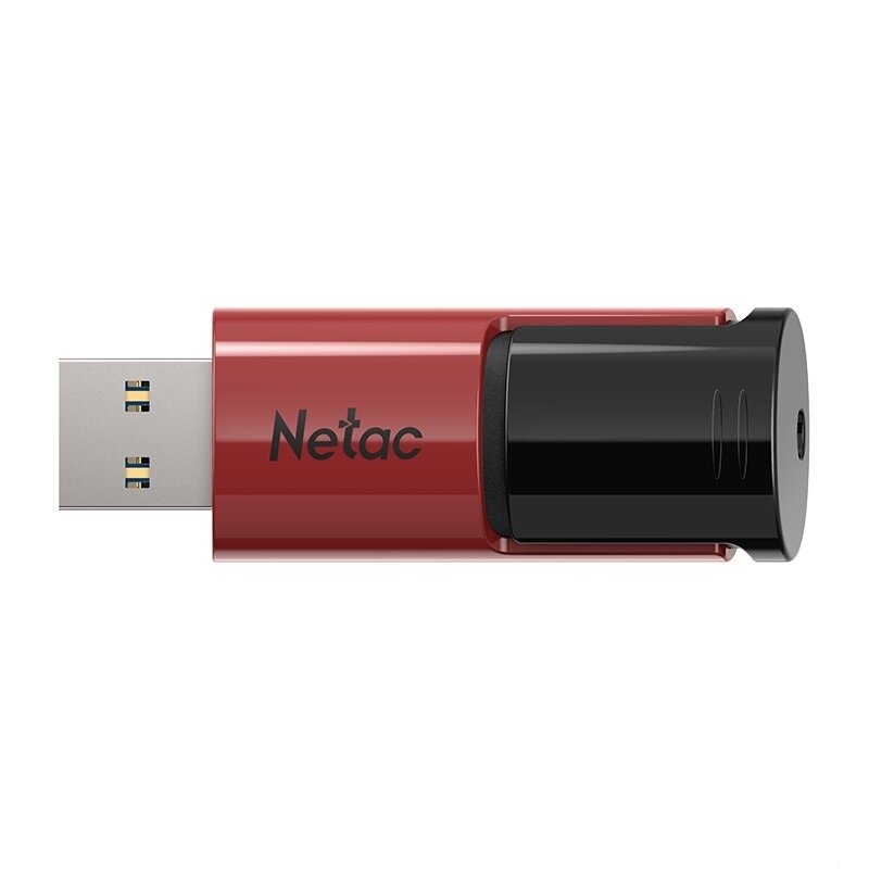 Флешка Netac U182, 64 ГБ, USB 3.0, красный/черный (NT03U182N-064G-32RE)