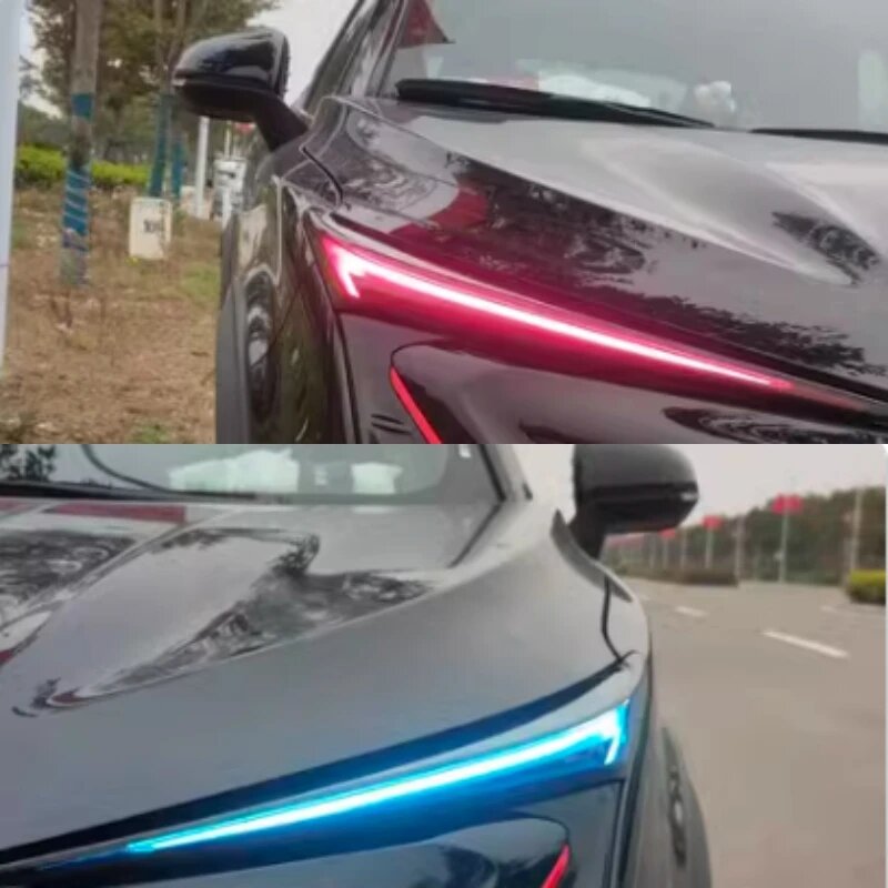 Для CHANGAN UNI-T UNIT 2020-2022 крышка фары, меняющая цвет пленки, декоративная полоса дневного света, 2 — фото 1