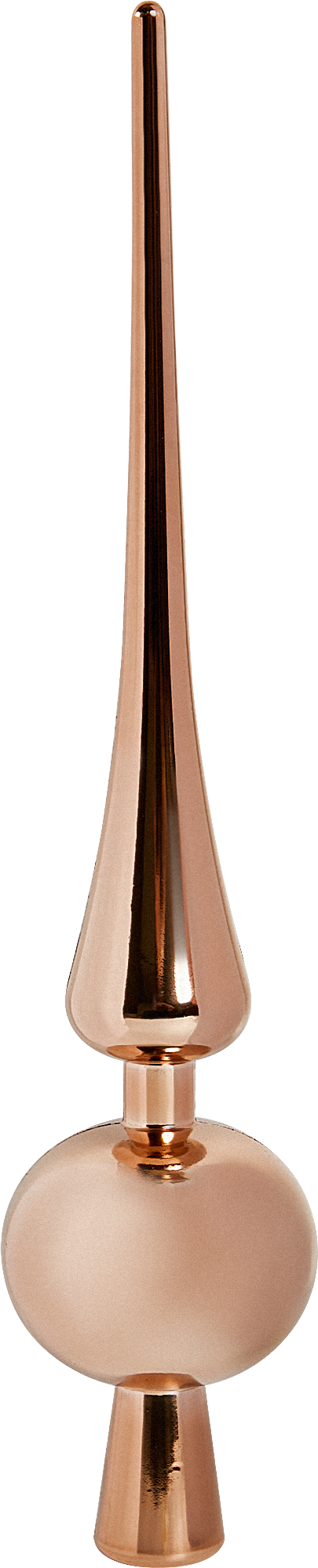 Верхушка для елки пластик цвет розовый 28 см / новогоднее украшение на елку игрушка на ёлку