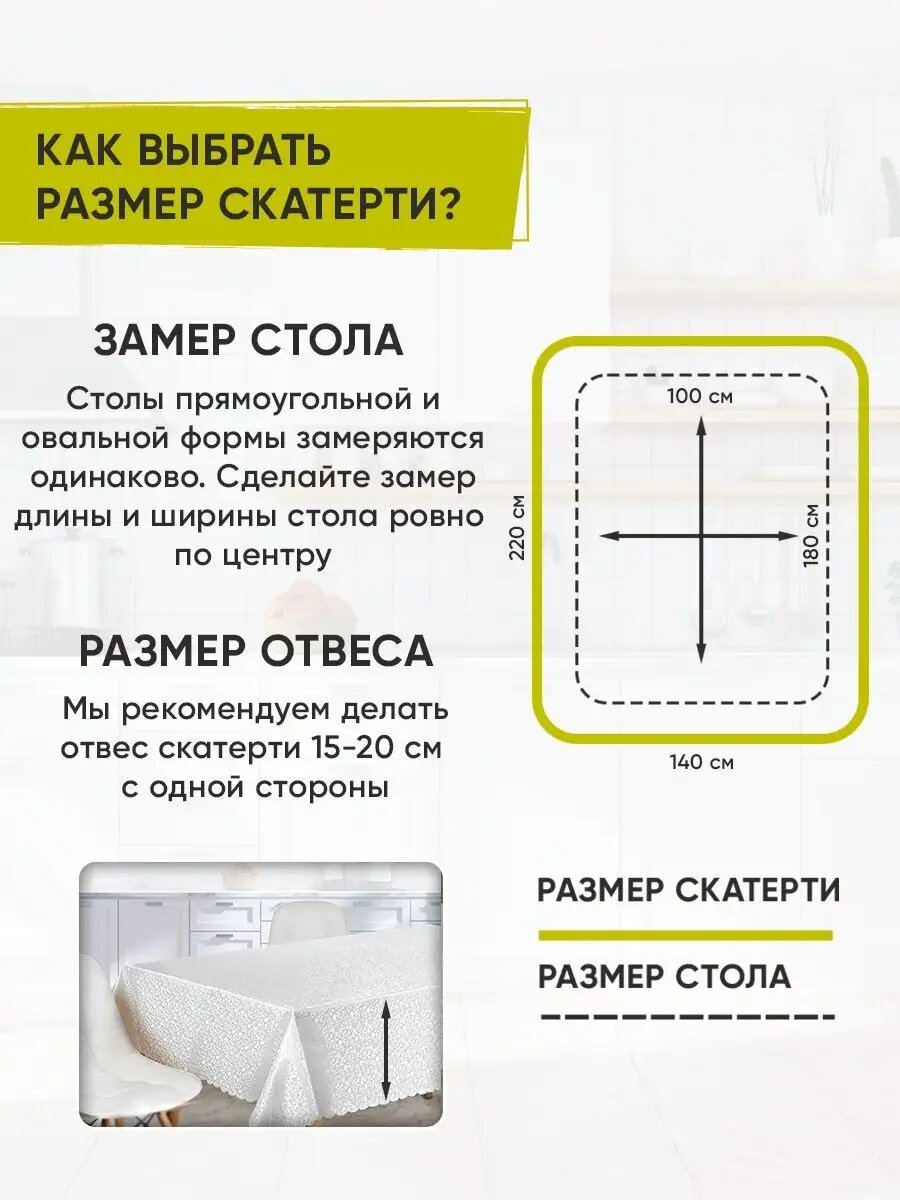 Скатерть на стол клеенка — фото 1
