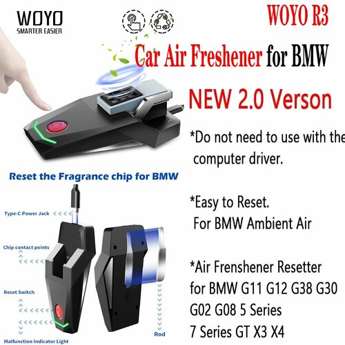 Инструмент активации воздуха WOYO R3 для BMW автомобильный освежитель воздуха для BMW G11 G12 G38 G30 5 7 серии X3-X7 аксессуары 5048₽