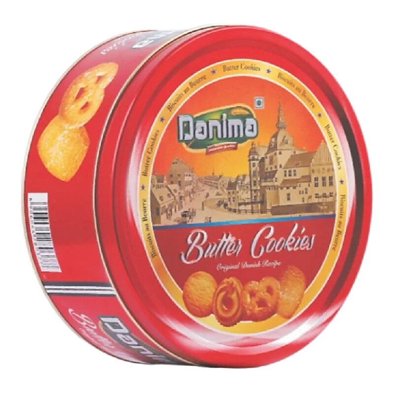 Печенье DANIMA Butter Cookies сливочное (красная банка) /жесть/ 114г