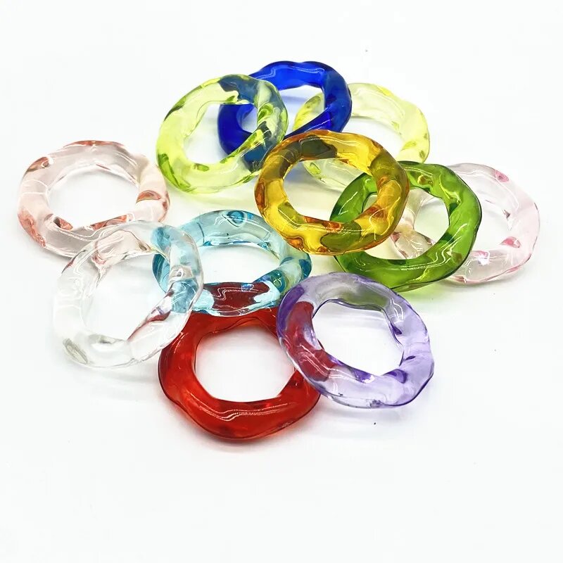 LXGSMBENTENG Акриловые геометрические кольца 10 шт. Mixing