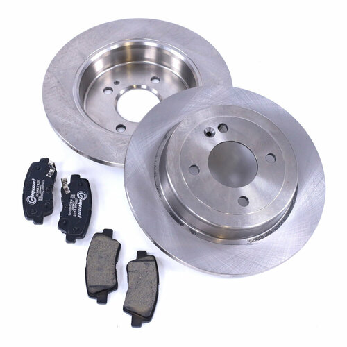 Диски тормозные задние с керамическими колодками к-кт для Kia Rio III/Hyundai Solaris 10- Riginal