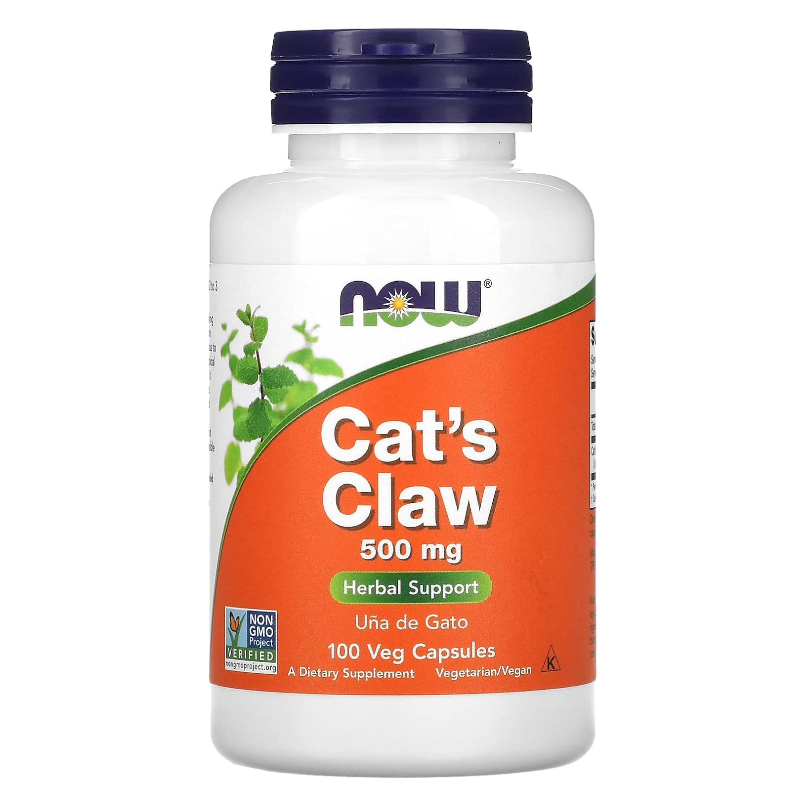 NOW Foods Cats Claw Кошачий коготь в капсулах 500 мг 100 капсул