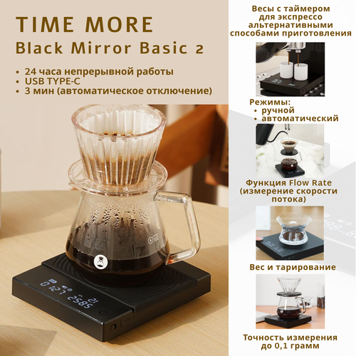 Весы кофейные Timemore Black Mirror Basic 2 4070₽