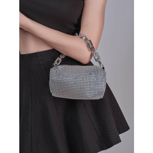 Сумка кросс-боди OZAT, серебряный